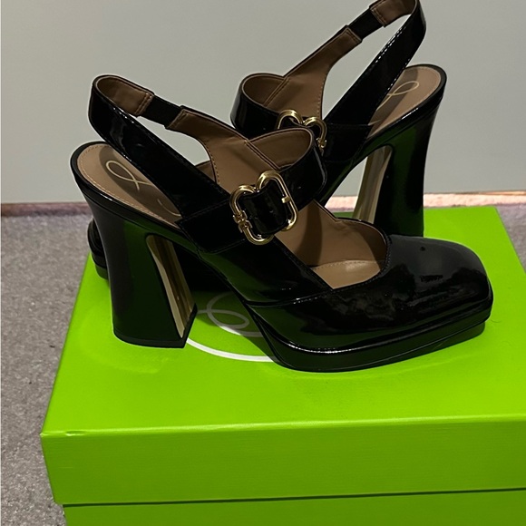 Sam Edelman patent Jilde MaryJane heels. Worn once. - Picture 1 of 5